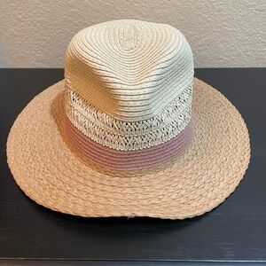 Mixed Straw Panama Hat